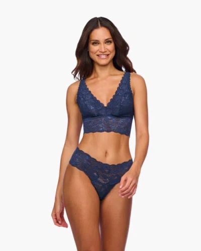 Cosabella Nsn Plungie Longline Bralette In Blue