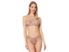 Cosabella Paradiso Bandeau Lingerie Women's P Pink Sheer Floral Stretch Erk299 (pink,p) In Pink