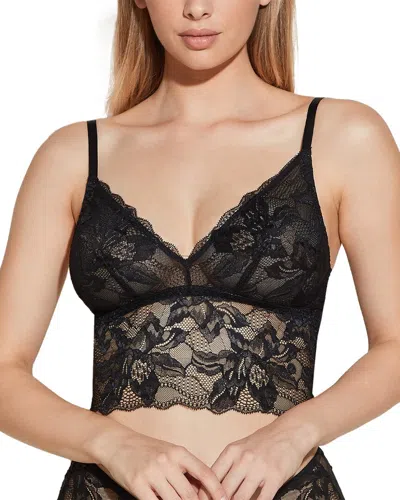 Cosabella Never Say Never Stretch-lace Bralette In Black