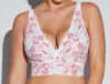 Cosabella Paradiso Curvy Plungie Bralette In Rossa/white In Multi