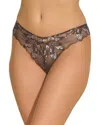 Cosabella Paradiso Thong In Bk/gl-black/gold Lurex