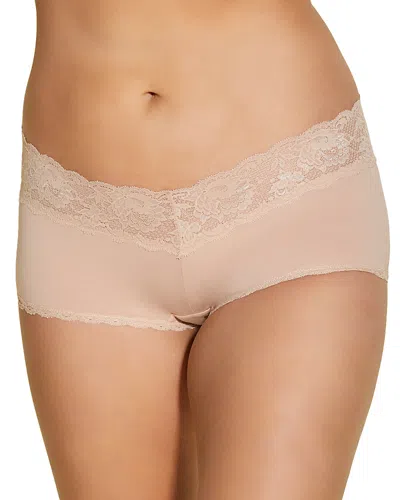 Cosabella Plus Never Say Never Cheekie Hotpant In Neutral
