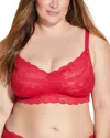 Cosabella Plus Never Say Never Sweetie Soft Bra In Red