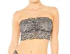 Shop Cosabella Pret-a-porter Lace Bandeau In Black/stone