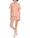 Cosabella Road Trip 2pc Top & Boxer Set In Bag In Multi