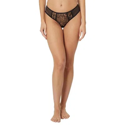 Cosabella Sardegna Ouvert Bikini Bottom Women's Black Paisley Sheer Gbo543