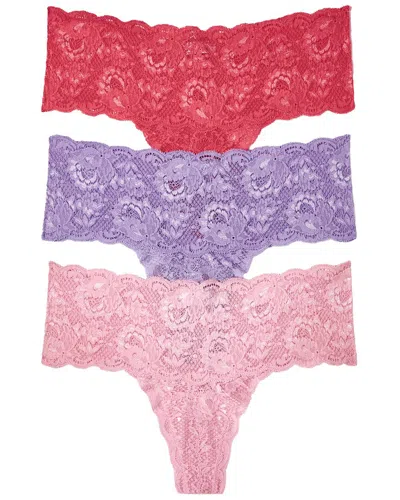 Cosabella Set Of 3 Never Say Never Comfie Thong In Multi
