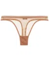 Cosabella Soire Confidence Italian Thong In Brown
