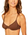 Cosabella Soire Confidence Molded Underwire Bra In Brown