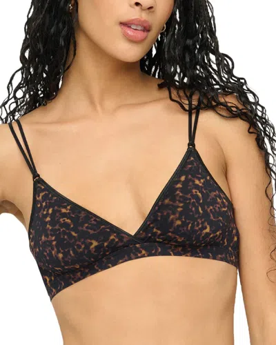 Cosabella Soire Confidence Printed Bralette In Black