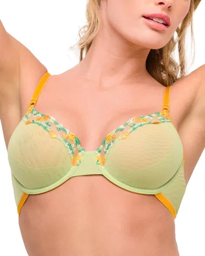 Cosabella Soire Limoneto Molded Bra In Green