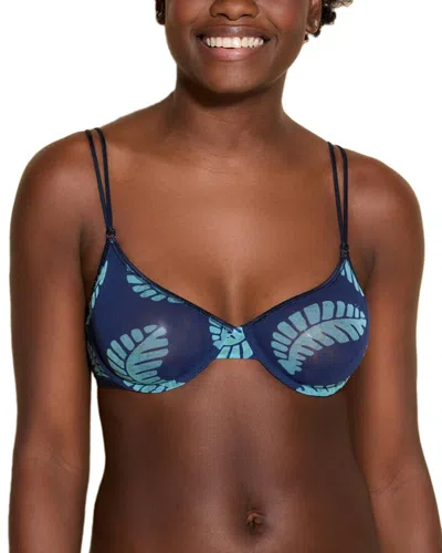 Cosabella Soiree Confidence Printed Molded Bra In Green