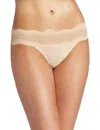 Cosabella Women's Dolce Low Rise Bikini Panty In Blush In Gold