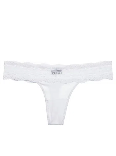 Cosabella Ceylon Modal Low Rise Thong In White