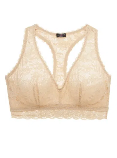 Cosabella Women's Never Say Never Curvy Racerback Bralette In Blush In Gold