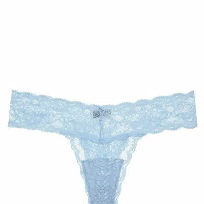 Cosabella Women's Never Say Never Cutie Thong Panty In Sorento Blue In Multi