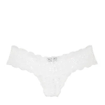 Cosabella Women's Never Say Never Cutie Thong Panty In White