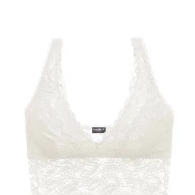 Cosabella Never Say Never Plungie Longline Bralette In White