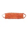 Cosabella Women's Never Say Never Pleated Face Mask In Coral Breeze In Multi