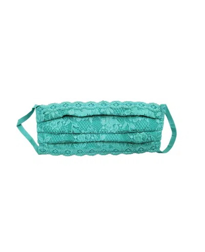 Cosabella Women's Never Say Never Pleated Face Mask In Vibrant Green