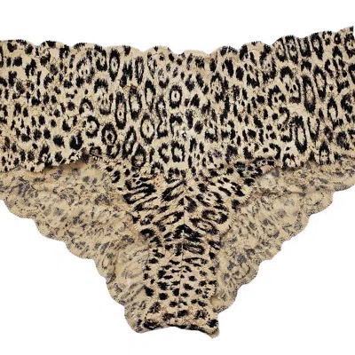 Cosabella Women's Never Say Never Printed Hottie Boyshort In Se/black Animal In Beige