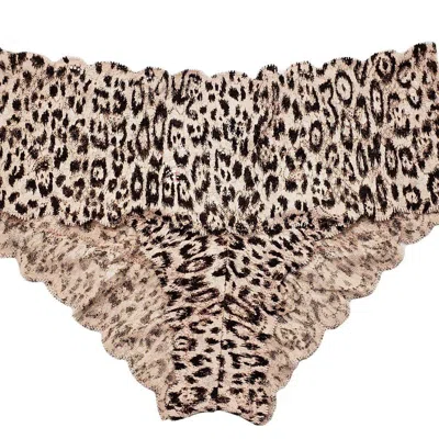 Cosabella Women's Never Say Never Printed Hottie Boyshort In Mandorla Uno/animal In Beige