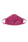 Cosabella Women's Never Say Never V Face Mask In Persian Violet In Multi