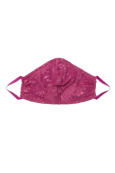 Cosabella Women's Never Say Never V Face Mask In Persian Violet In Pink