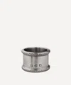 Cosi Tabellini Luisa Napkin Rings Set Of Two In Silver