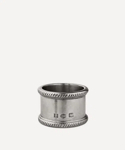 Cosi Tabellini Luisa Napkin Rings Set Of Two In Silver