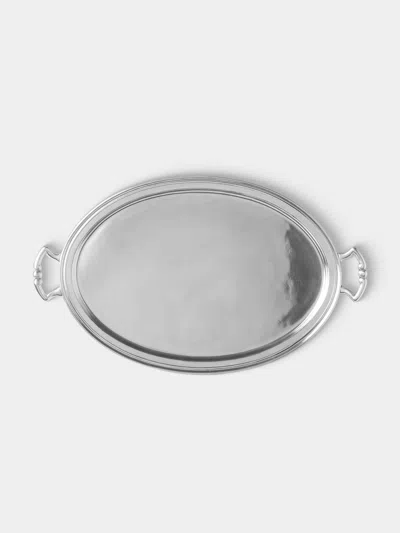 Cosi Tabellini Pewter Tray (20.5in/52cm)