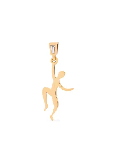 Cosima Rols 18k Yellow Gold Figure Diamond Pendant