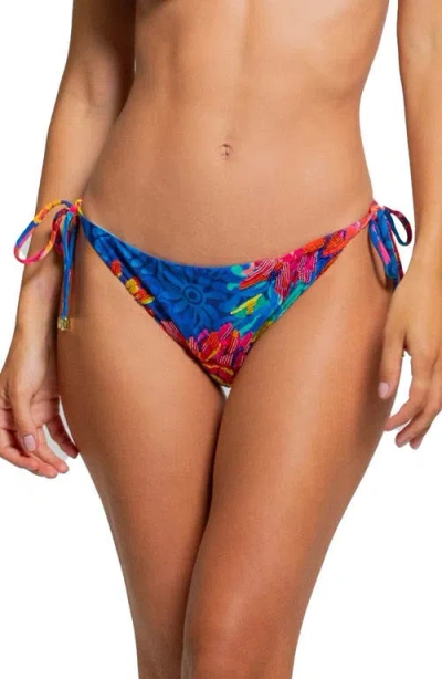 Cosita Linda American Fit Side Tie Bikini Bottoms In Multi