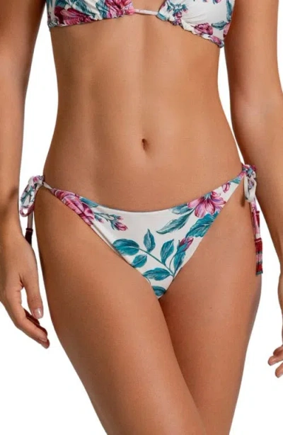 Cosita Linda American Reversible Side Tie Bikini Bottoms In White