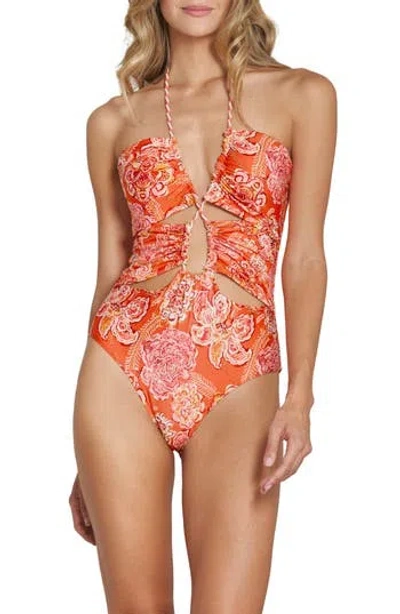 Cosita Linda Cutout One-piece Swimsuit In Multi