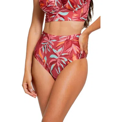 Cosita Linda High Waist Bikini Bottoms In Multi
