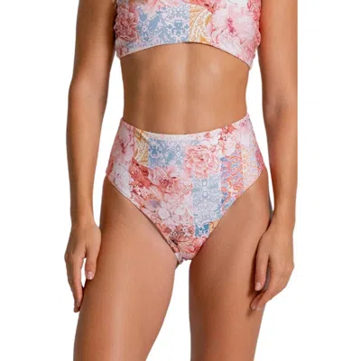 Cosita Linda High Waist Bikini Bottoms In Multi