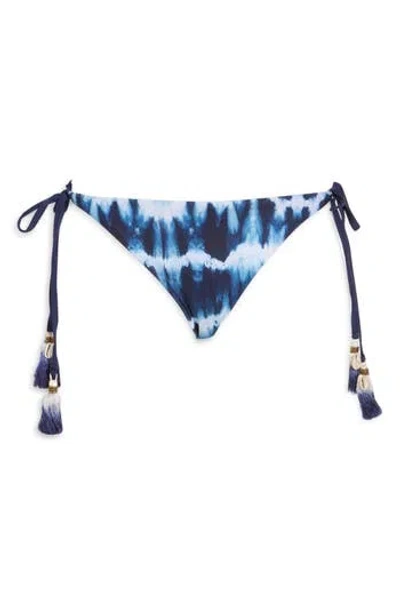 Cosita Linda Reversible Tie Side Bikini Bottoms In Blue
