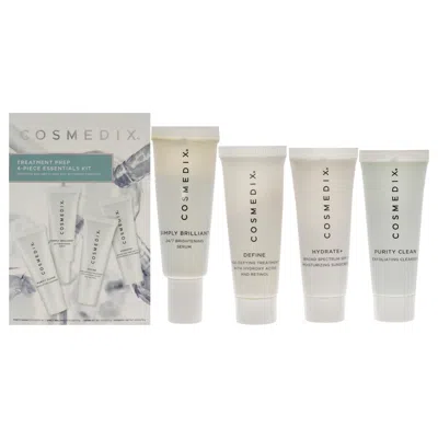 Cosmedix Treatment Prep Essentials Kit By  For Unisex - 4 Pc 0.5oz Purity Clean, 0.5oz Simply Brillia In Transparent