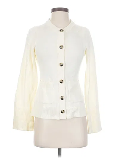 Pre-owned Cosmic Blue Love Cardigan Sweater In Ivory