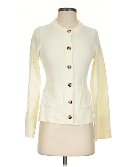 Pre-owned Cosmic Blue Love Cardigan Sweater In Ivory