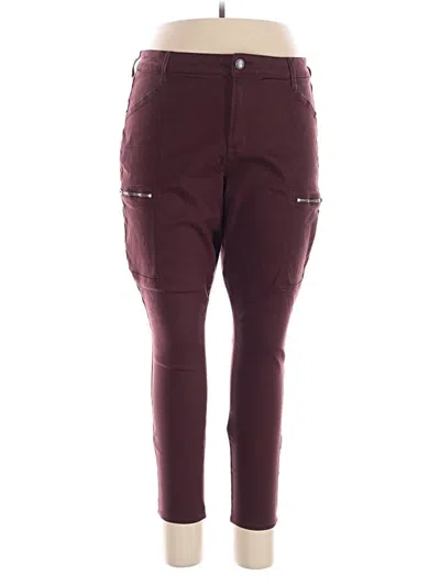 Pre-owned Cosmic Blue Love Cargo Pants In Burgundy