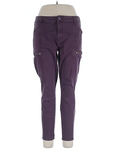 Pre-owned Cosmic Blue Love Cargo Pants In Burgundy