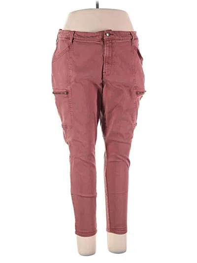 Pre-owned Cosmic Blue Love Cargo Pants In Burgundy