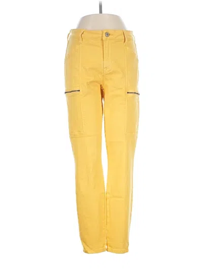 Pre-owned Cosmic Blue Love Cargo Pants In Yellow