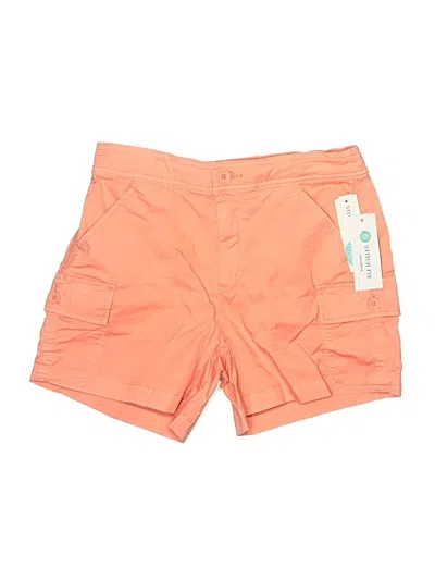 Cosmic Blue Love Cargo Shorts In Orange