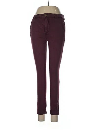 Pre-owned Cosmic Blue Love Casual Pants In Burgundy