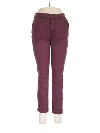 Pre-owned Cosmic Blue Love Casual Pants In Burgundy