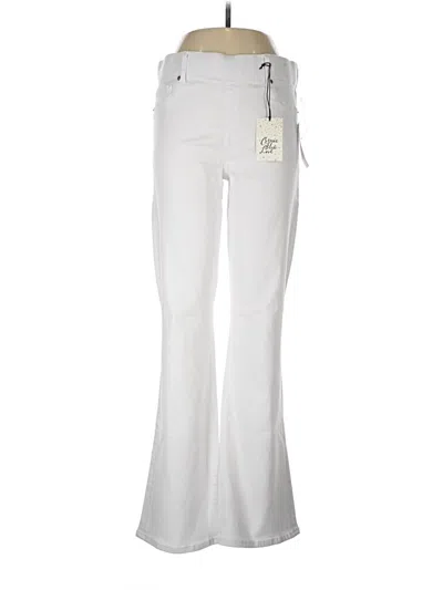 Cosmic Blue Love Casual Pants In White