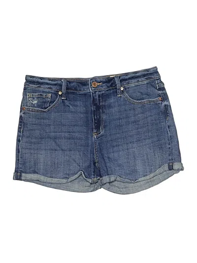 Pre-owned Cosmic Blue Love Denim Shorts In Blue
